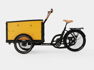 ECargo Squared Bike Low-poly 3D model