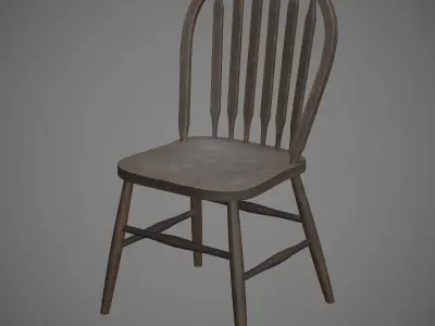 Old Tabe Low-poly 3D model