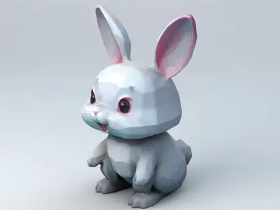 Kawaii Club Cute Rabbit 3D model