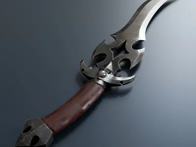 Fantasy dagger set 57 Low-poly 3D model