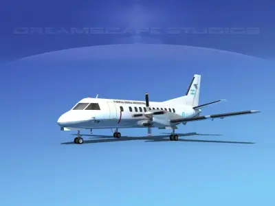 SAAB SF340 Fuerza Aerea Argentina 3D model