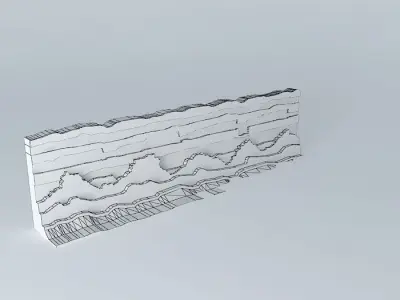 Eco Rail 3D Wall No.2 Old Steam Days Free 3D model
