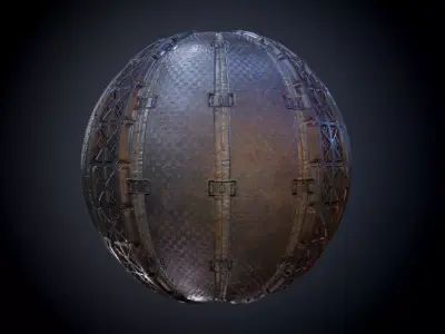 Sci-Fi Military Seamless PBR Texture 16 Texture