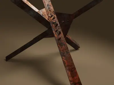 Czech hedgehog diorama at 1-35 and 1-1 scales Low-poly 3D model