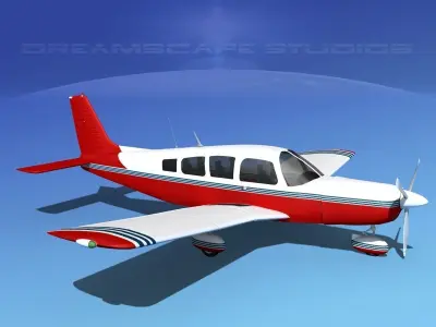 Piper Cherokee Six 300 V13 3D model