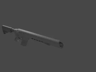 AR-25 sci fi rifle 3D model