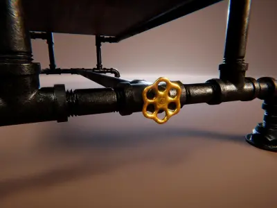 Coffee Table 5 Low-poly 3D model