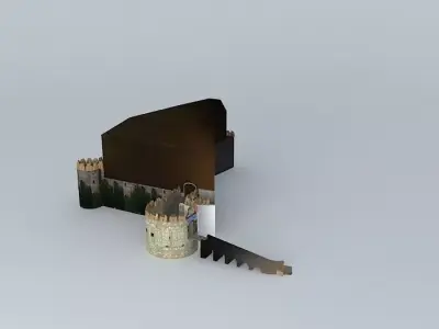 Castle of Siklos - North-West Part Free 3D model