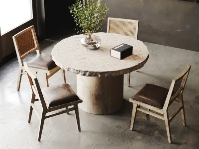 Rustic Dining Room Interior  ID298 3D model