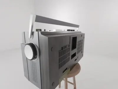 Old Radio - Hitachi TRK 7800E  3D model