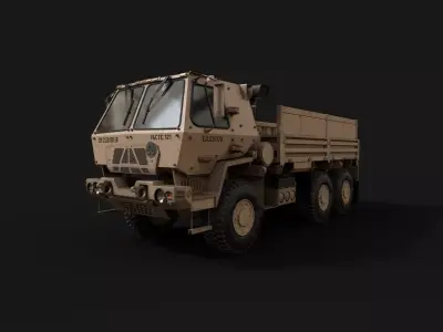  M1083 FMTV 6x6 Medium Tactical Vehicle Low-poly 3D model