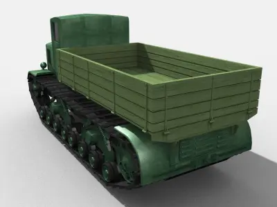 Voroshilovech russian tank - russian tank Low-poly 3D model