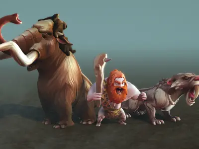 Ice Age Character Pack Low-poly 3D model