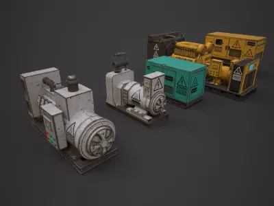 Generator Collection Low-poly 3D model