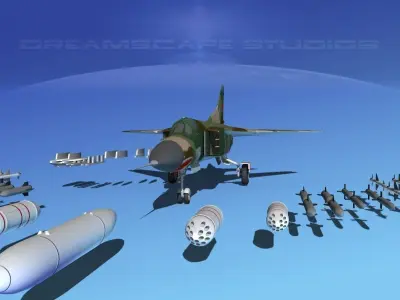 Mig 23 Flogger B V06 Russia 3D model