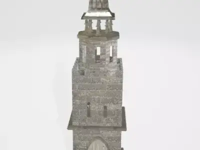 castle church tower Free 3D model