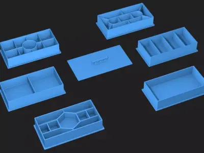 Prefabricated box for 3D printing 2 Free 3D print model