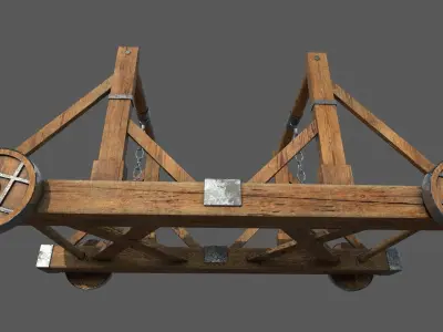 Battering Ram Low-poly 3D model Low-poly 3D model