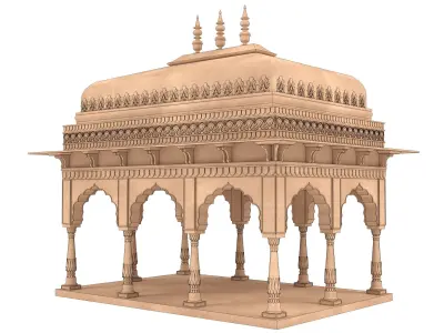 Indian Palace Dome 3D model get