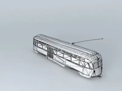 Tram a lang dang Free 3D model