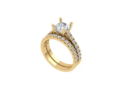Wedding Ring  3D print model 360