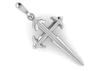 CROSS PENDANT CR165 3D print model