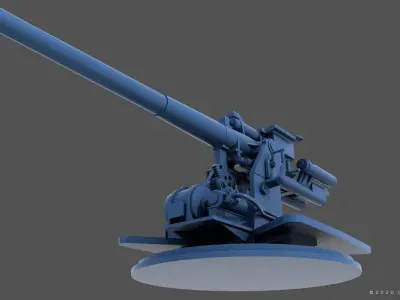 QF4-7inch Mark VIII - Personal license - 1-72 scale 3D print model