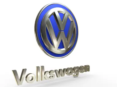 Volkswagen Logo 3D model by 3dlogoman from CGTrader