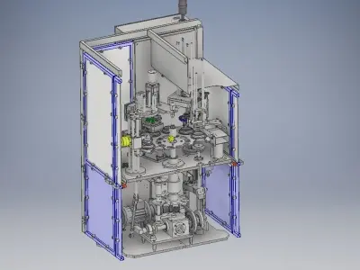 Yogurt-praline full automatic filling machine 3D model