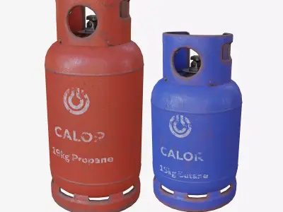 Gas Canisters 3D Model Pack