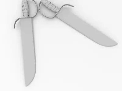 Butterfly Sword 3D model purchase