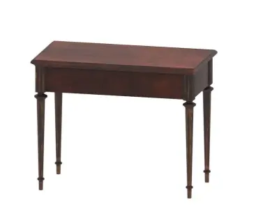 red antique table 3D model