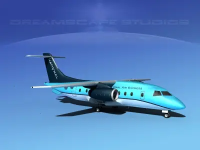 Dornier 328Jet National Air Express 3D model