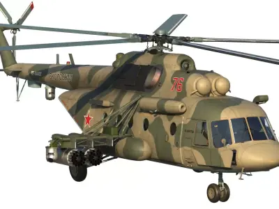 Mi-8 AMTSh helicopter 3D model