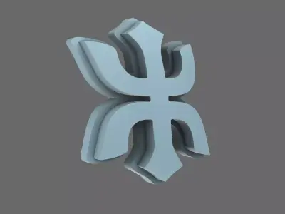 Red Ronin Chapter V10K Shoulder Symbols 3D print model