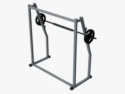 Squat Cage Low-poly 3D model