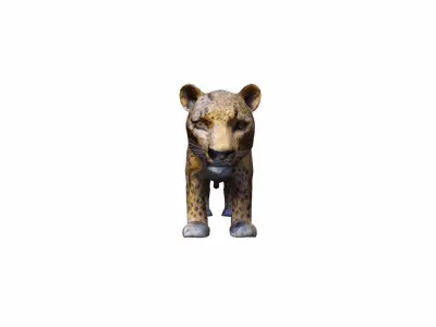 3d Render The Leopard Is A Sleek Powerful Big Cat  3D model