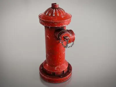 Realistic Fire Hydrant  3D model