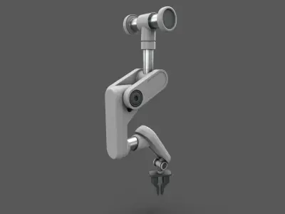 Robotic Arm Suspended Low-poly 3D model
