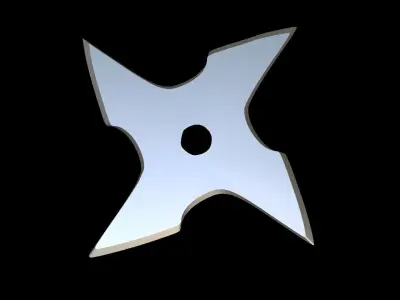 Shuriken metal blade 3D print model purchase