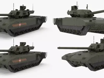 T-14 Armata Collection 3D Model Pack