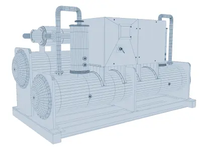 Water Cooled Chillers Model 3D model