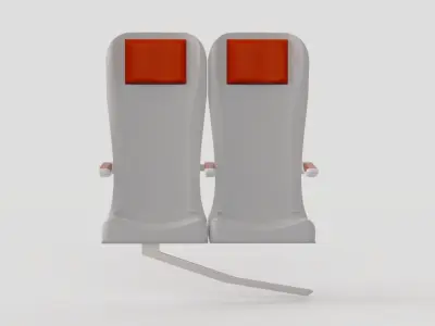 TRAIN SEAT 3D model