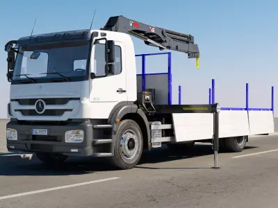 Mercedes Crane Animated 3D model