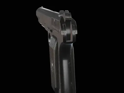 TT 33 Tokarev pistol Low-poly 3D model purchase