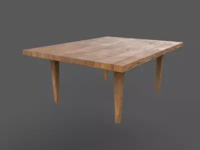 Table Low-poly 3D model purchase