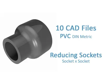 PVC Reducing Sockets Free 3D model