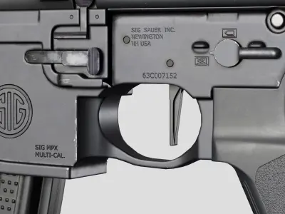 Sig MPX Low-poly 3D model purchase