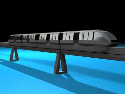 Monorail train 3D model buy