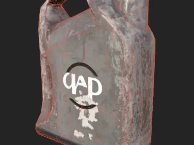 Oil Bottle 4K PBR GameReady Low-poly 3D model